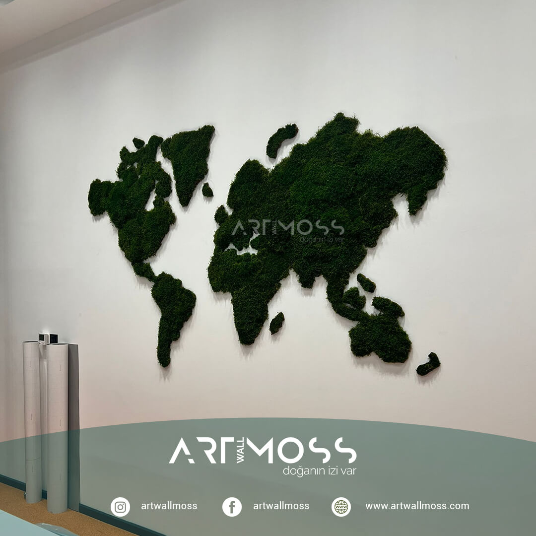 SunExpress İzmir Ofis Yosun Dünya Haritası
